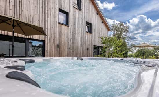 Image of accommodation BE-1091352-Heppenbach Holiday home for 6 adults and 2 children near Amel, in the Belgian Ardennes with outdoor whirlpool, sauna, billiards and table football