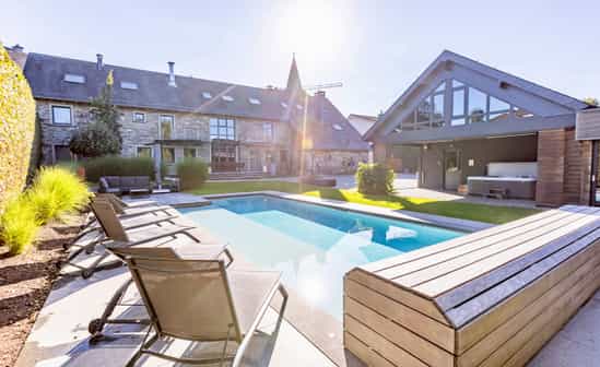 Bild von Unterkunft BE-1091177-Waimes Wunderschönes Ferienhaus für 9 Personen mit Pool, Jacuzzi und Sauna in den belgischen Ardennen**Das Schwimmbad ist vom 01&#x2F;05 bis zum 30&#x2F;09 geöffnet.**