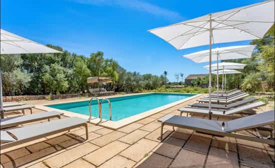 Image of accommodation ES-1091678-Campos Relaxing typical Mallorcan rustic estate with spacious gardens and pool in Campos, Mallorca