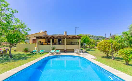 Image of accommodation ES-1091881-Pollença Wonderful country house with pool and garden in the Sierra de Tramuntana, in Pollensa, Mallorca.