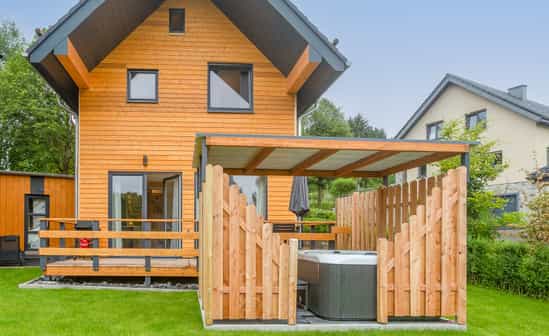 Afbeelding van accommodatie BE-1091804-Bütgenbach Chalet voor 4 personen + 2 baby&#39;s met sauna en privé whirlpool buiten in het hart van de Hoge Venen en het Nationaal Park Eifel 