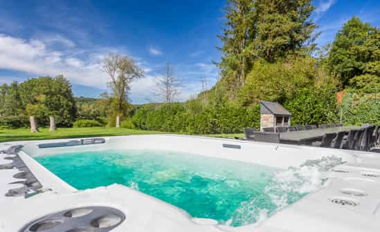 Image of accommodation BE-1090755-Petit-Han Large holiday home for 26 people + 2 babies with indoor sauna and outdoor jacuzzi in the heart of the Ardennes - A dog is welcome