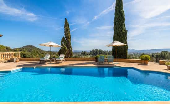 Image of accommodation ES-1092220-Alaró Wonderful and luxurious villa with a terrace, garden, and private pool, located in Alaró, Mallorca.